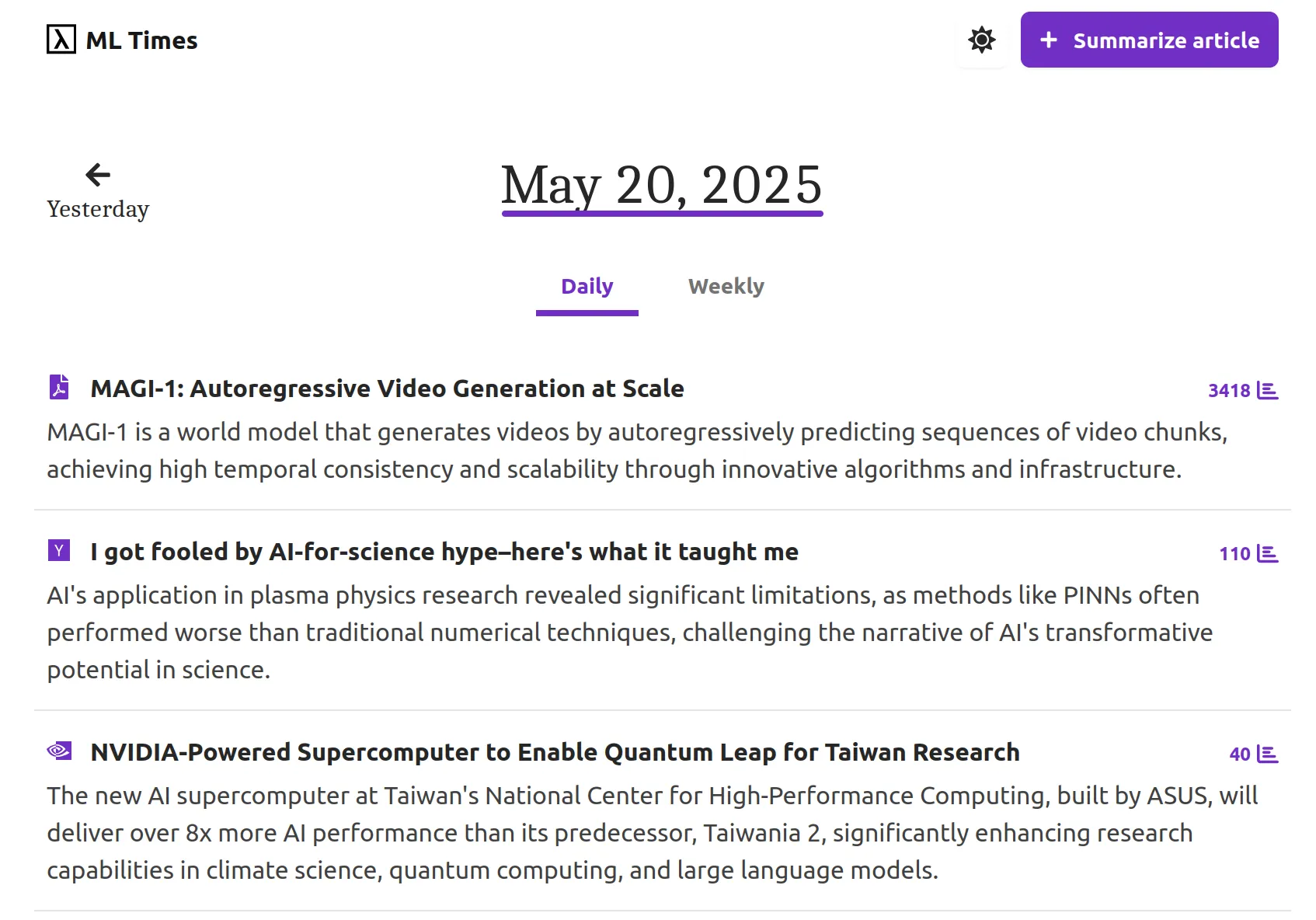 AI-Powered News Site